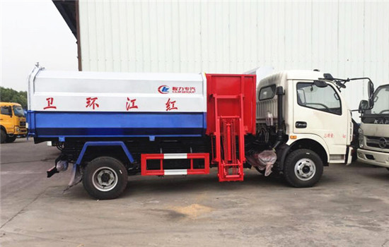 東風多利卡掛桶式垃圾車︱8噸掛桶式垃圾車圖片