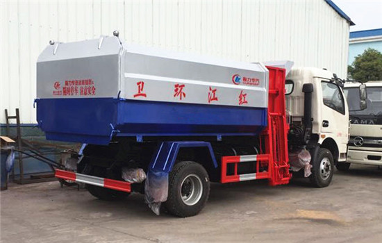 東風多利卡掛桶式垃圾車︱8噸掛桶式垃圾車圖片