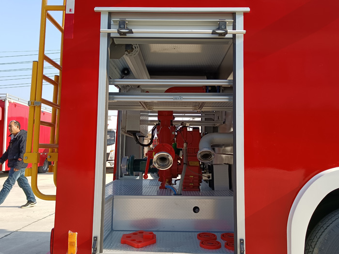 5噸消防灑水車多少錢_物業工廠小區消防車_1.5-3.5噸水罐消防車現車價格